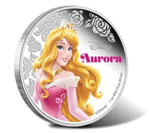 2015 Disney Princess Aurora Silver Proof Coin