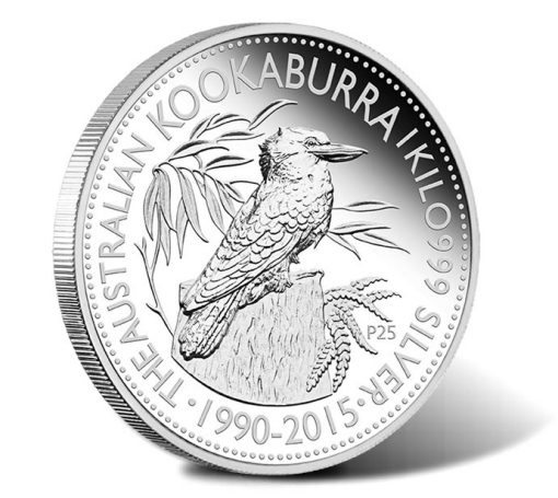 25th Anniversary Australian Kookaburra 2015 1 Kilo Silver Proof Coin