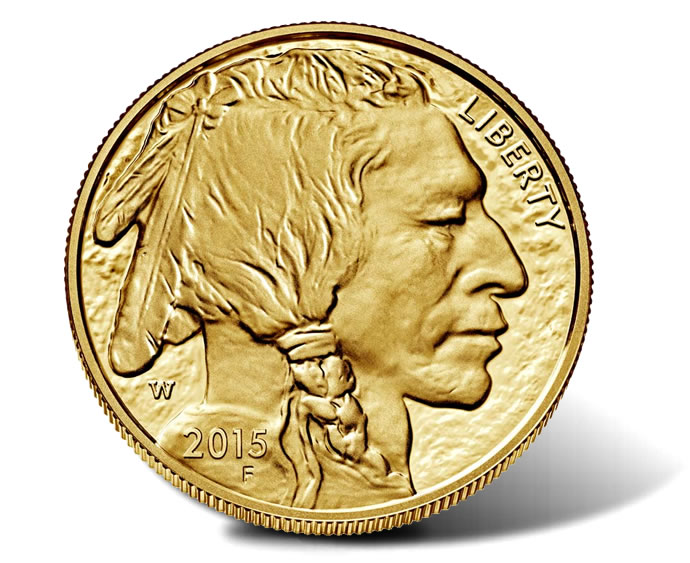COPY 2015 U.S $50 BUFFALO GOLD COIN INDIAN HEAD COIN W/ COA 