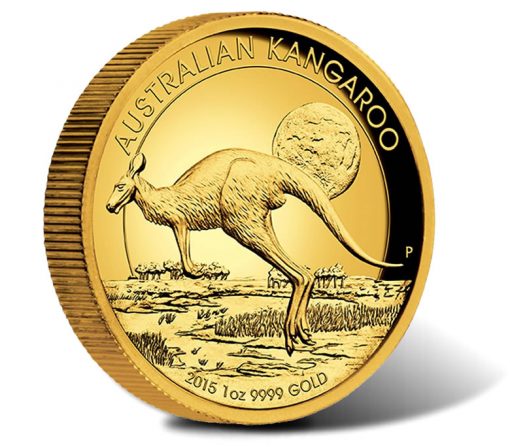 2015 $100 Australian Kangaroo High Relief Gold Coin