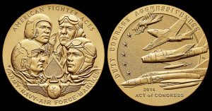 American Fighter Aces Gold Medal Awarded, Bronze for Public American Fighter Aces Gold Medal Awarded, Bronze for Public
