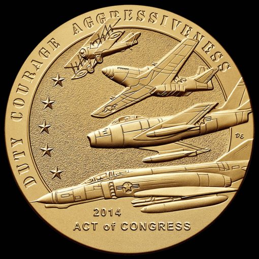 American Fighter Aces Bronze Medal, Reverse