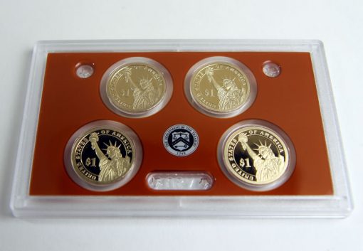 Presidential $1 Coins, Reverses, in 2015 Silver Proof Set