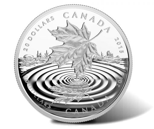 2015 $20 Maple Leaf Reflection Silver Coin