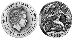 2015 Athena Coin Second in Goddesses of Olympus Series