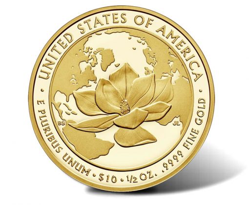 2015-W $10 Proof Jacqueline Kennedy First Spouse Gold Coin - Reverse