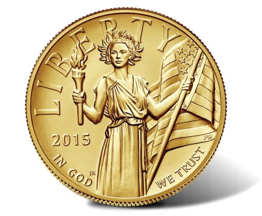 2015-W $100 American Liberty High Relief Gold Coin - Obverse