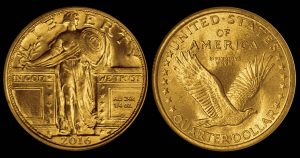 2016 Gold Standing Liberty Quarter Mintage Announced