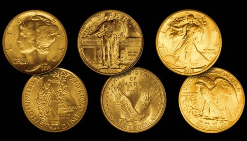 2016 Centennial 24k Gold Coin Mock-Ups