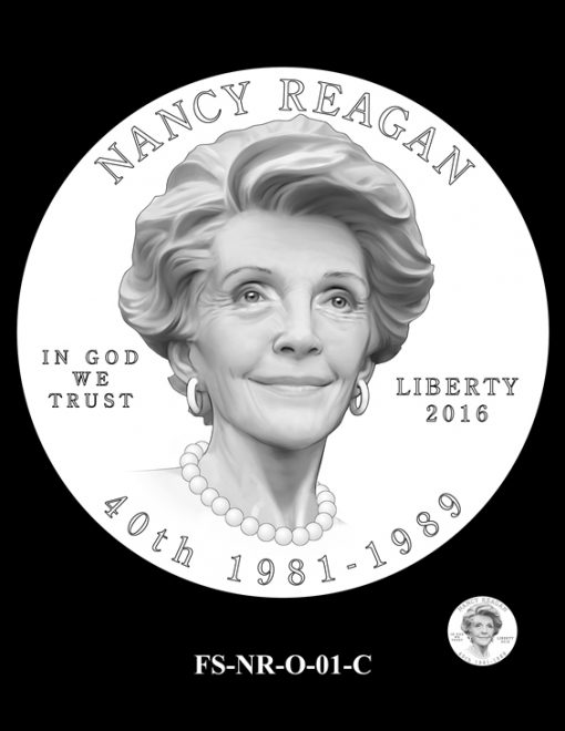 Nancy Reagan First Spouse Gold Coin Design Candidate FS-NR-O-01-C