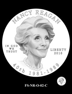 Nancy Reagan First Spouse Gold Coin Design Candidate FS-NR-O-02-C