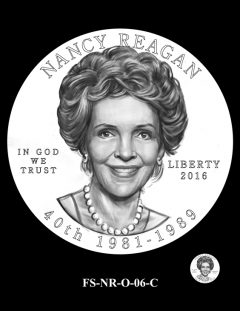 Nancy Reagan First Spouse Gold Coin Design Candidate FS-NR-O-06-C