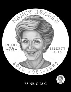 Nancy Reagan First Spouse Gold Coin Design Candidate FS-NR-O-08-C