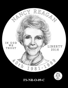 Nancy Reagan First Spouse Gold Coin Design Candidate FS-NR-O-09-C