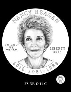 Nancy Reagan First Spouse Gold Coin Design Candidate FS-NR-O-11-C