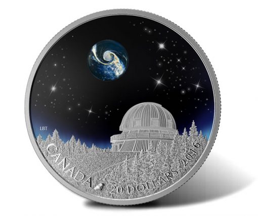 2016 $20 Universe Silver Coin from Canadian Star Gazing Series