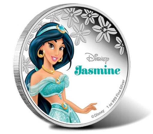 2015 Disney Princess Jasmine Silver Coin