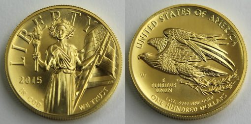 2015-W $100 American Liberty High Relief Gold Coin