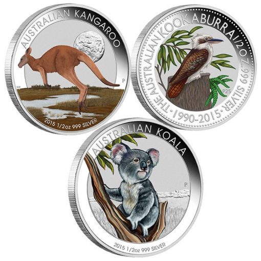 Australian Outback 2015 Silver Coloured Coin Collection