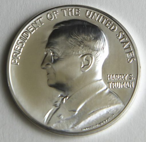 Photo of Harry S. Truman Presidential Silver Medal, Obverse