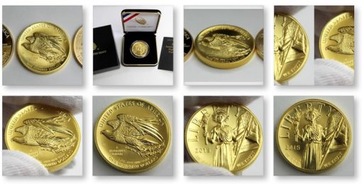 Photos of 2015 $100 American Liberty High Relief Gold Coin