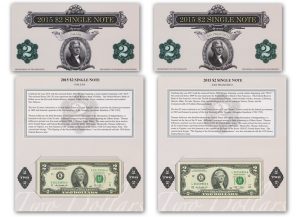 2015 $2 Single Note Dallas and San Francisco Available