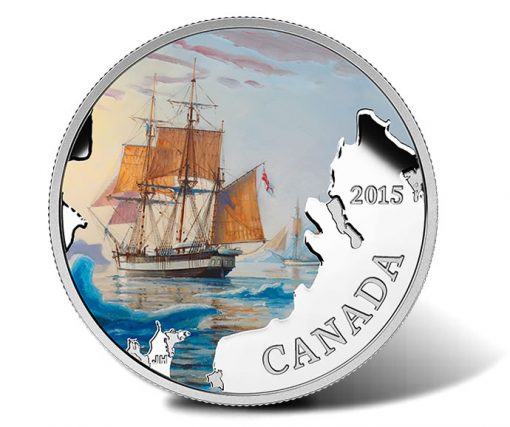 2015 $20 Franklin's Lost Expedition Silver Coin