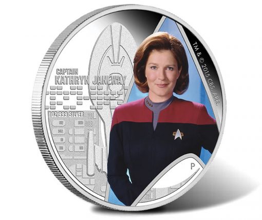2015 Captain Kathryn Janeway Silver Coin