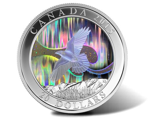 2015 The Raven 1 oz Silver Hologram Coin