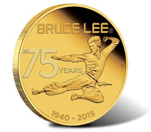 75th Anniversary of Bruce Lee 2015 1/4oz Gold Proof Coin