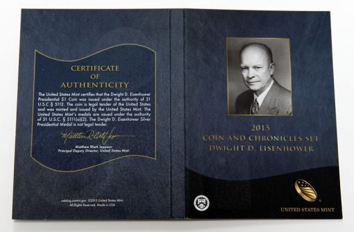 Dwight D. Eisenhower Coin and Chronicles Set Cert