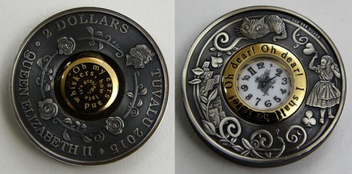 2015 $2 Alice in Wonderland Clock Coin