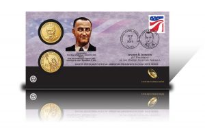 2015 Lyndon B. Johnson $1 Coin Cover