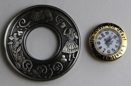 Parts of the Alice in Wonderland Clock Coin