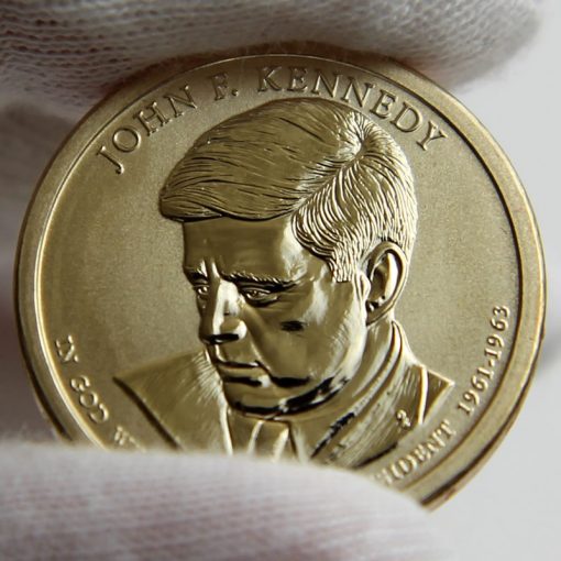 Photo of 2015-P Reverse Proof John F. Kennedy Presidential $1 Coin, Obverse