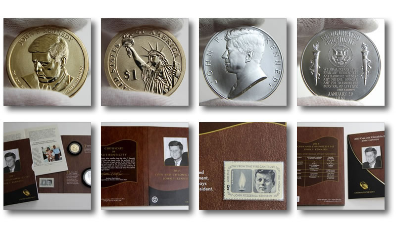 2015 John F Kennedy Coin & Chronicles Sets in Unopened Mint Box Details about   In Hand 2 