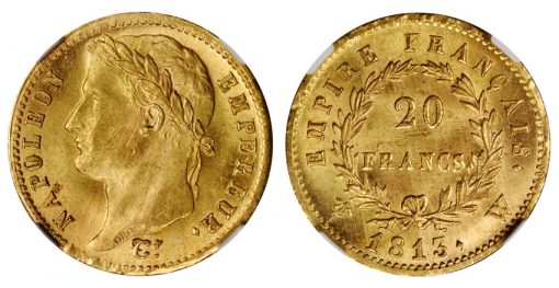 1813-W Napoleon 20 Franc