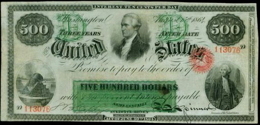 1864 $500 Interest-Bearing Note