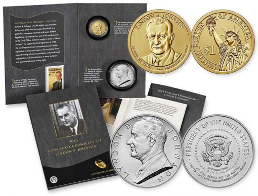 2015 Lyndon B. Johnson Coin and Chronicles Set