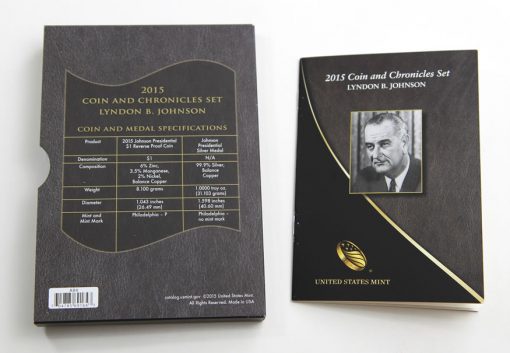2015 Lyndon B. Johnson Coin and Chronicles Set, Specifications and Booklet