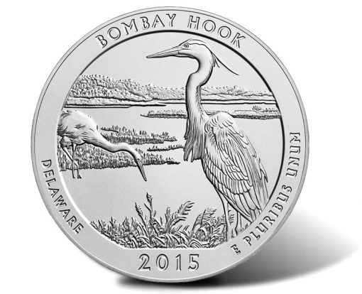 2015-P Bombay Hook Five Ounce Silver Uncirculated Coin