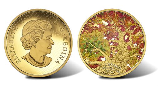 2016 Maple of Canopy Kaleidoscope of Color 2 oz Gold Coin