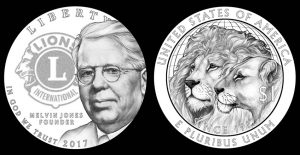 2017 Lions Clubs Commemorative Coin Designs Recommended