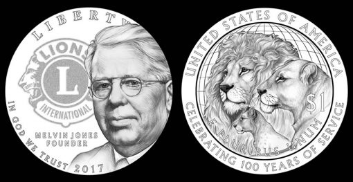 CFA Recommended 2017 Lions Clubs Commemorative Coin Designs