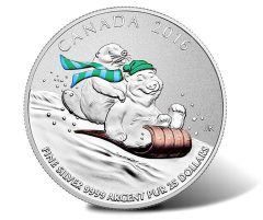 2016 $25 Winter Fun Silver Coin for $25 2016 $25 Winter Fun Silver Coin for $25