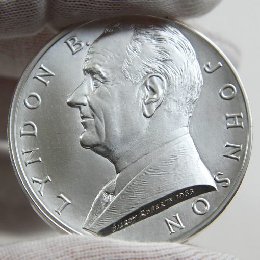 Lyndon B. Johnson Silver Medal, Obverse