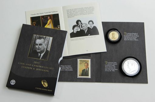 Photo of 2015 Lyndon B. Johnson Coin and Chronicles Set