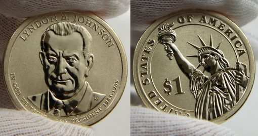 Photo of 2015-P Reverse Proof Lyndon B. Johnson Presidential $1 Coin