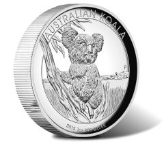 2015 Australian Koala 1 oz Silver High Relief Proof Coin