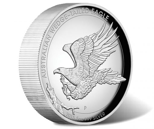 2015 Australian Wedge-Tailed Eagle 5 oz Silver Proof High Relief Coin